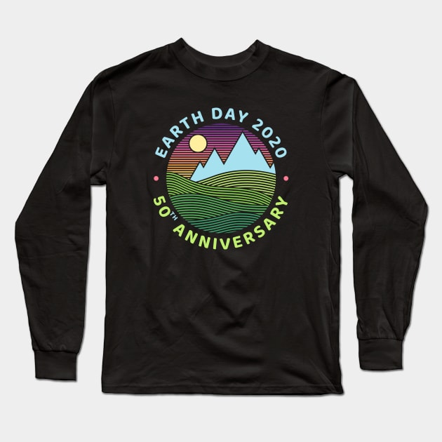 Earth Day 2020 50th Anniversary! Long Sleeve T-Shirt by NeonSunset